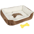 Pet Dog Bed Soft Warm Fleece Puppy Cat Bed Cozy Nest Sofa Bed Cushion Mat
