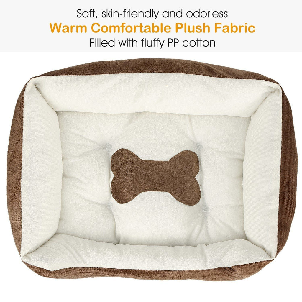 Pet Dog Bed Soft Warm Fleece Puppy Cat Bed Cozy Nest Sofa Bed Cushion Mat