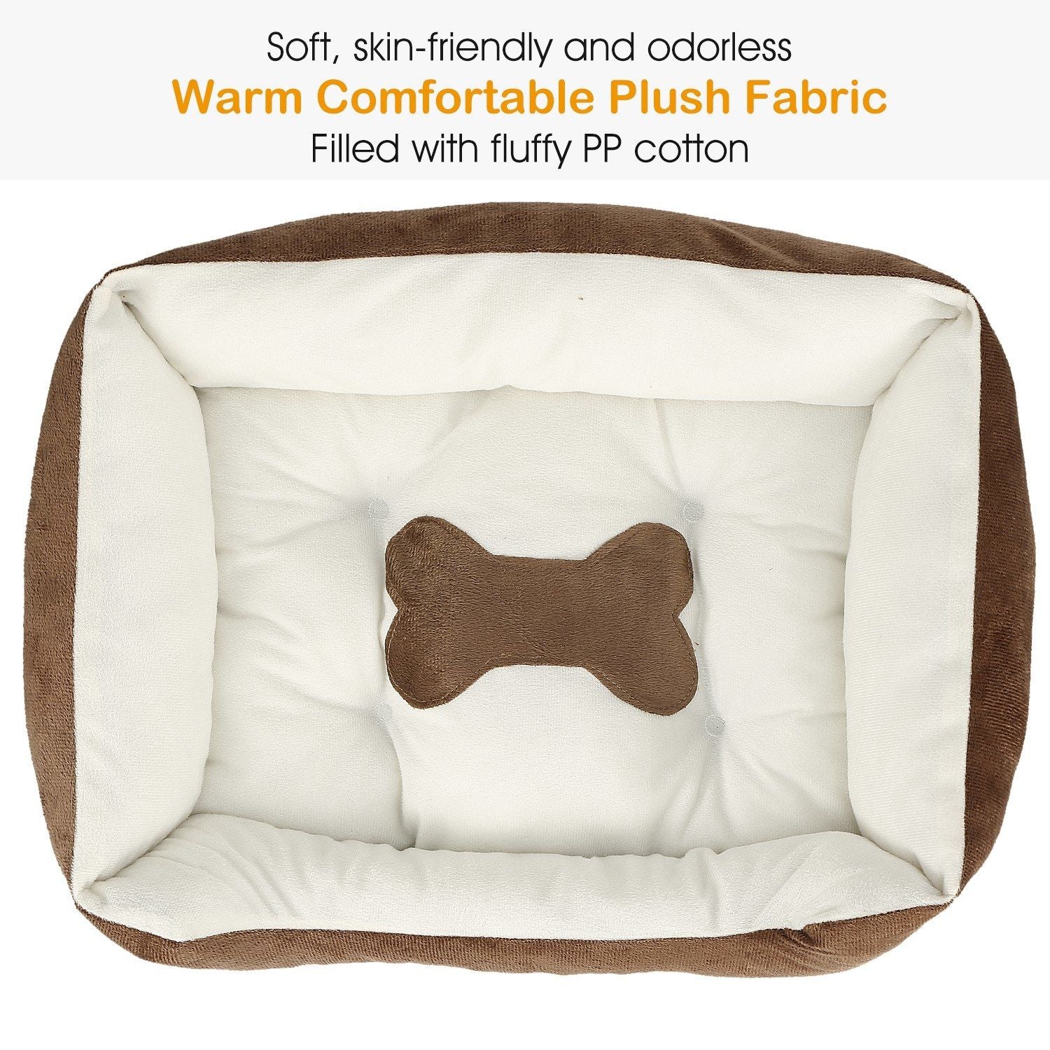 Pet Dog Bed Soft Warm Fleece Puppy Cat Bed Cozy Nest Sofa Bed Cushion Mat