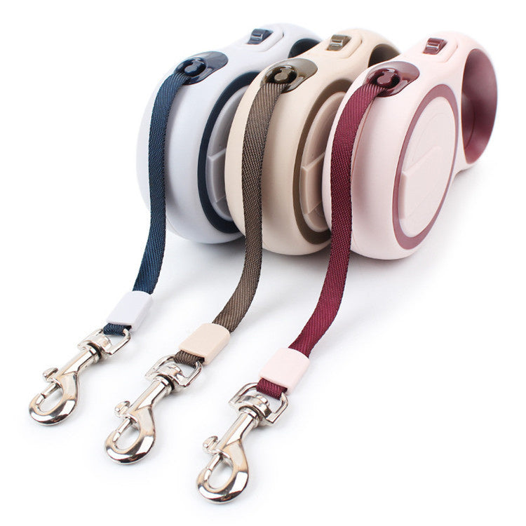Retractable Dog Walking Leash for Medium Large Dogs up to 110lbs; Heavy Duty