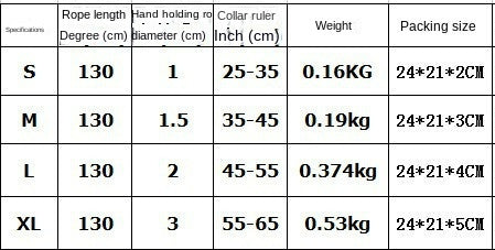 Eight-strand nylon braided dog collar leash dog chain impact blasting chain pet leash