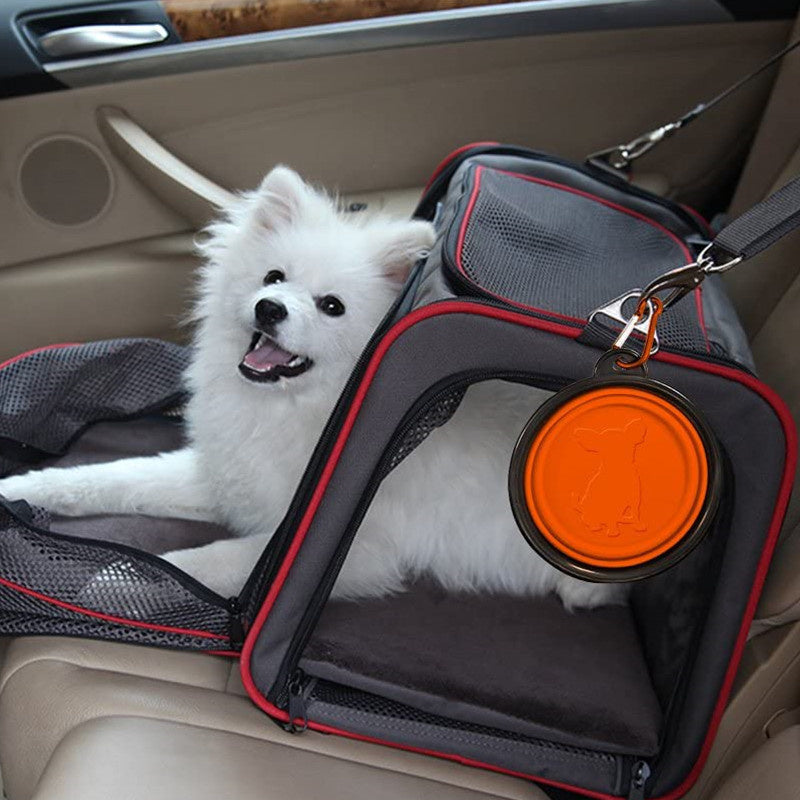 2PCS Folding Portable Outdoor Pet Bowl and Drinking Cup
