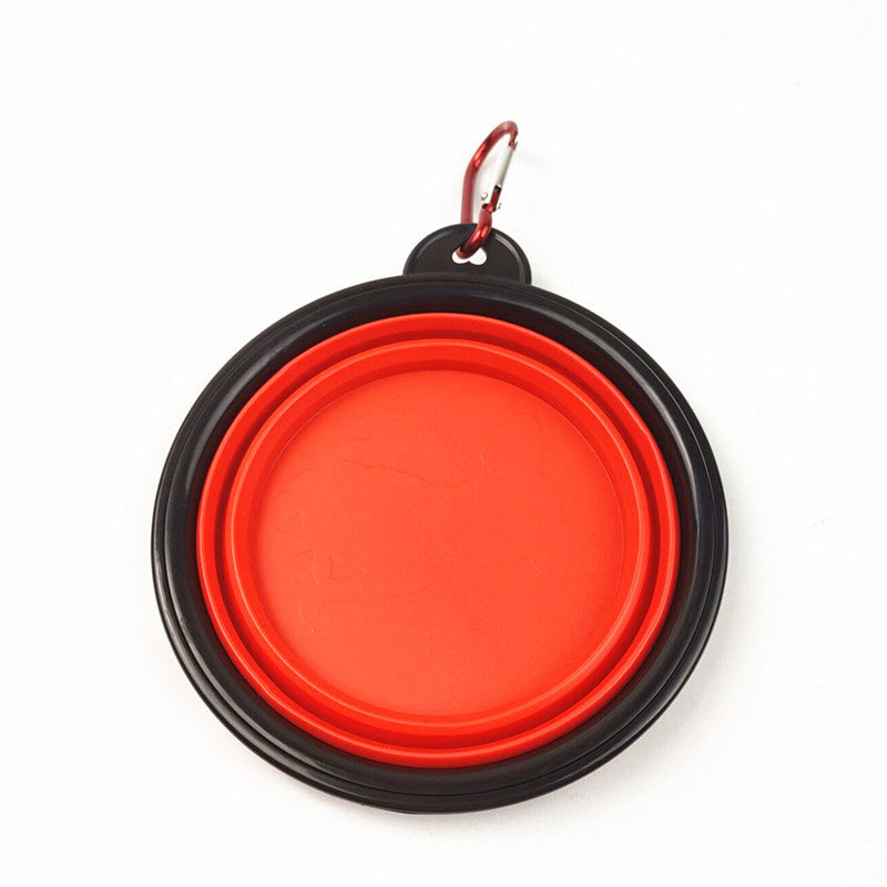 2PCS Folding Portable Outdoor Pet Bowl and Drinking Cup
