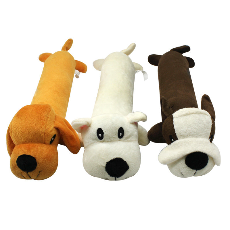 Pet Plush Squeaky Toy for Dogs and Cats Teeth Cleaning Chew Toy