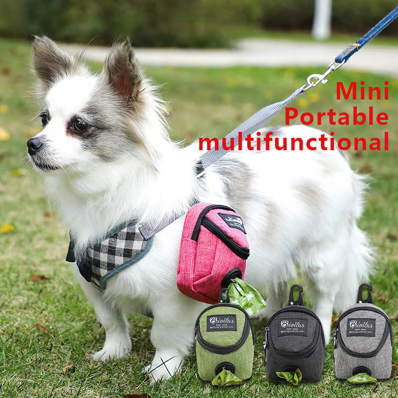 Pet Dog Treat Pouch Portable Multifunction Training Bag & Poop Bag Dispenser