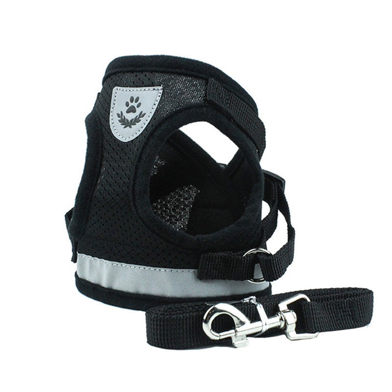 Fashion Plaid Cat Harness and Leash Set Mesh Pet Harness Accessories