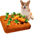 12 Plush Carrots Enrichment Dog Puzzle Hide and Seek Carrot Farm Snuffle Toy