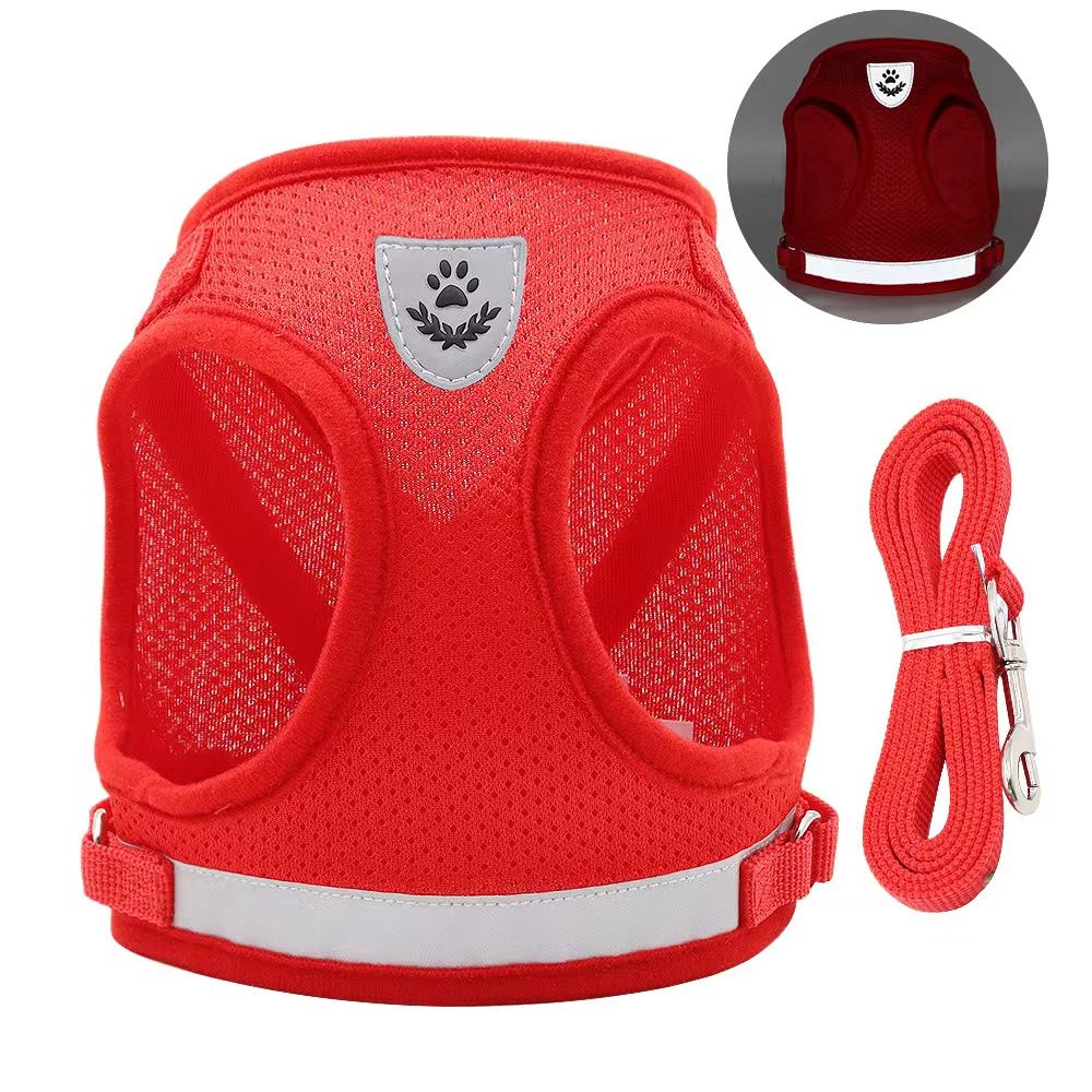 No Pull Step-in Reflective Strip Harness Vest for Dog & Cat
