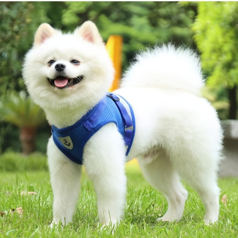 No Pull Step-in Reflective Strip Harness Vest for Dog & Cat