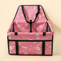 Pet Dogs Oxford Breathable Folding Soft Car Booster Seat Travel Carrier Cage