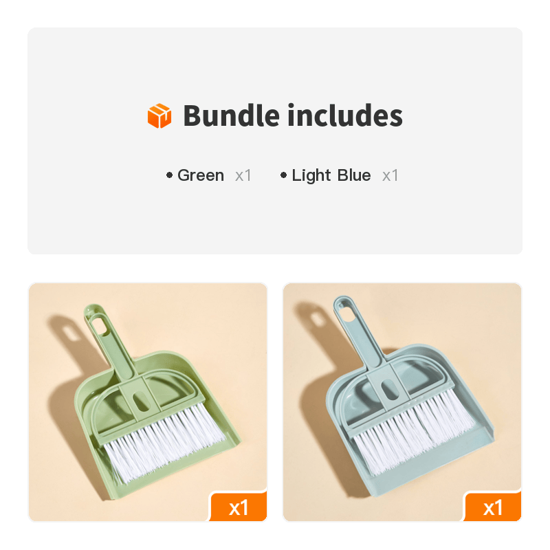 Pet Cleaning Broom Set With Trash Shovel Scoop