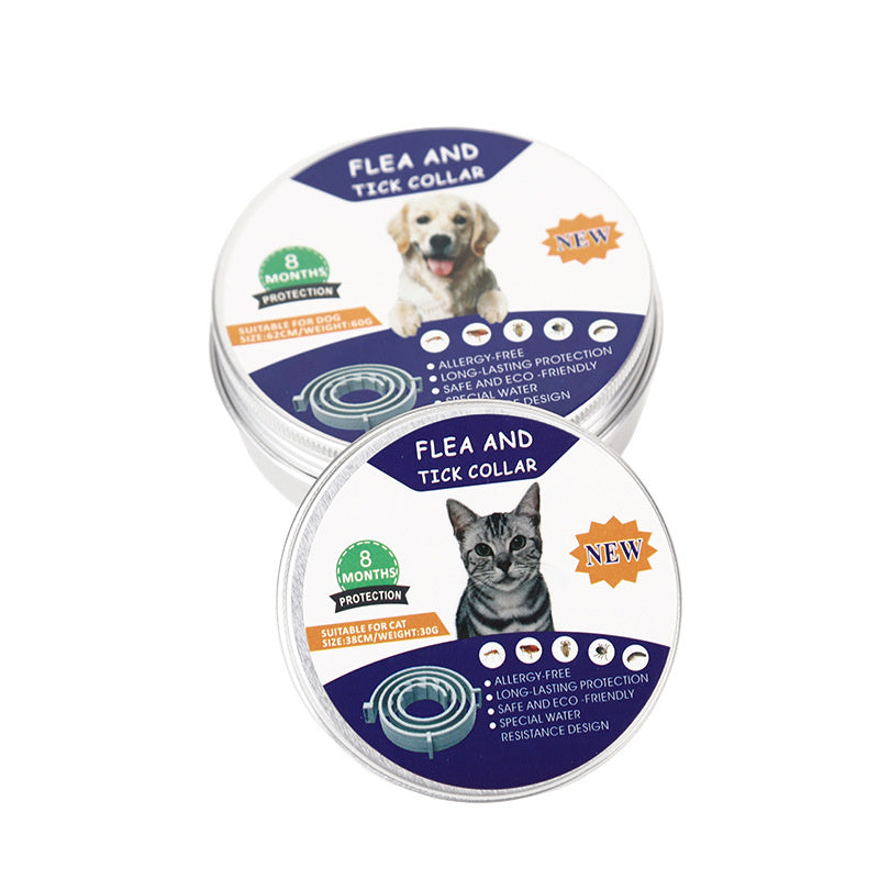 Flea & Tick Collar for Dogs & Cats; 2 Pack; 14 Months