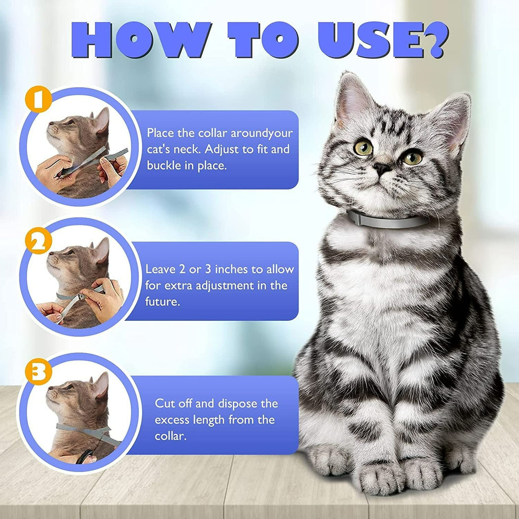 Flea & Tick Collar for Dogs & Cats; 2 Pack; 14 Months
