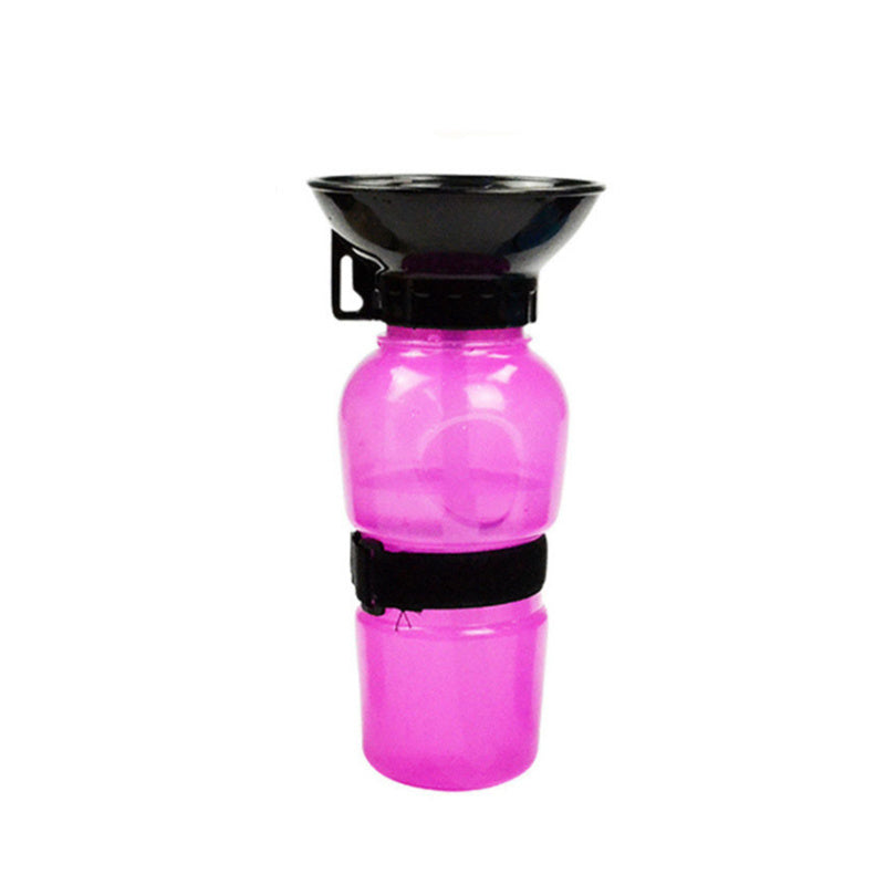 1pc Plastic Dog & Cat Water Bottle Mug 500ml For Outdoor Travel