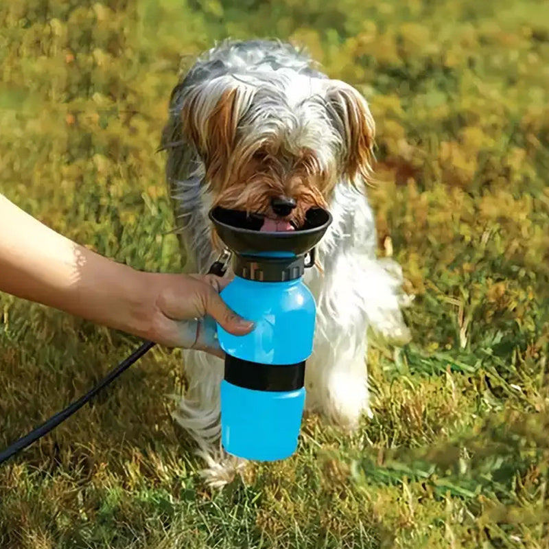 1pc Plastic Dog & Cat Water Bottle Mug 500ml For Outdoor Travel