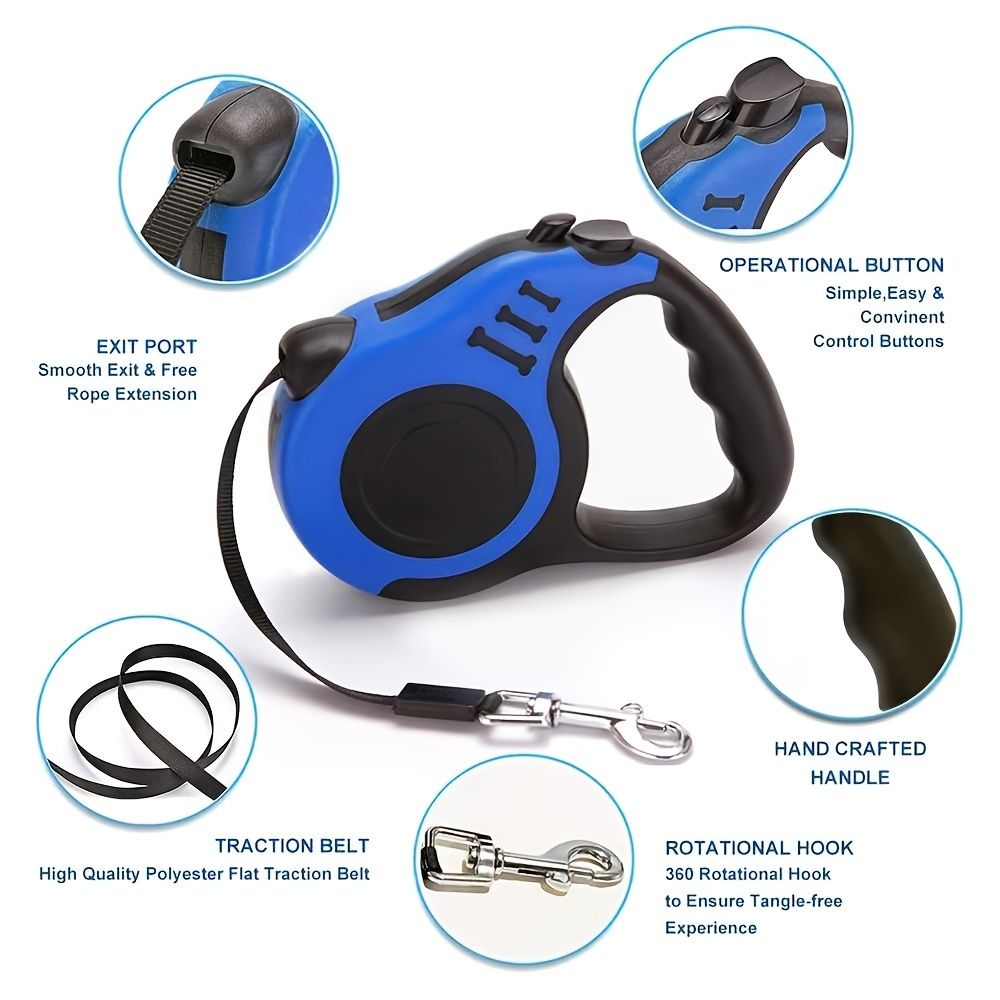 Retractable Automatic Telescopic Pet Leash for Dogs & Cats - Outdoor Tractor Rope