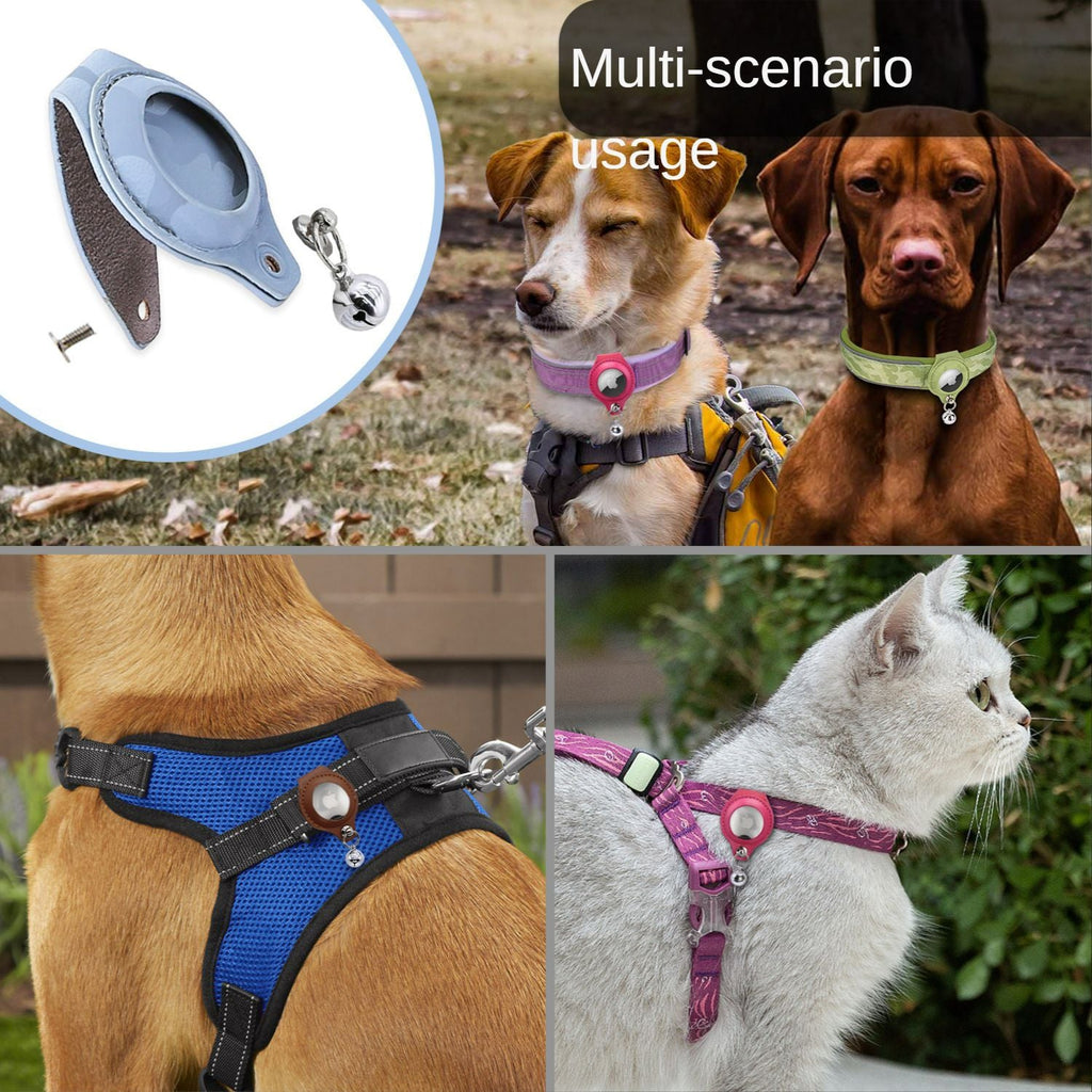 Dog Collar with AirTag Case Holder Anti-Lost Pet Locator Collar