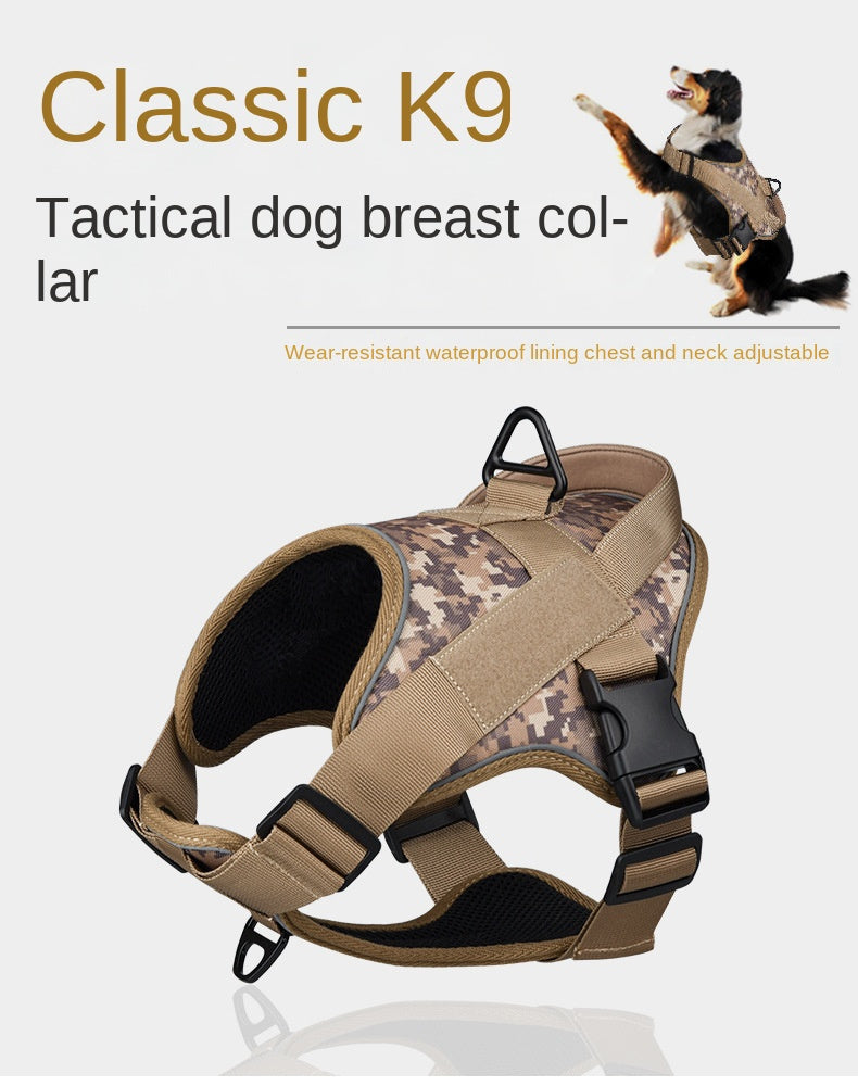 Reflective Tactical K9 Dog Harness Vest Type Explosion-Proof Chest Strap