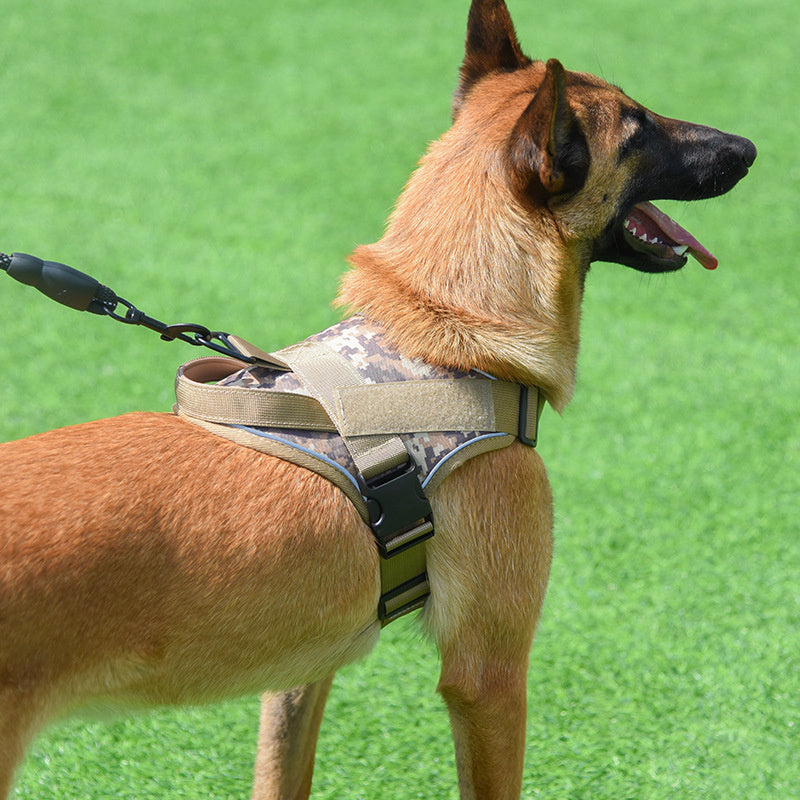 Reflective Tactical K9 Dog Harness Vest Type Explosion-Proof Chest Strap