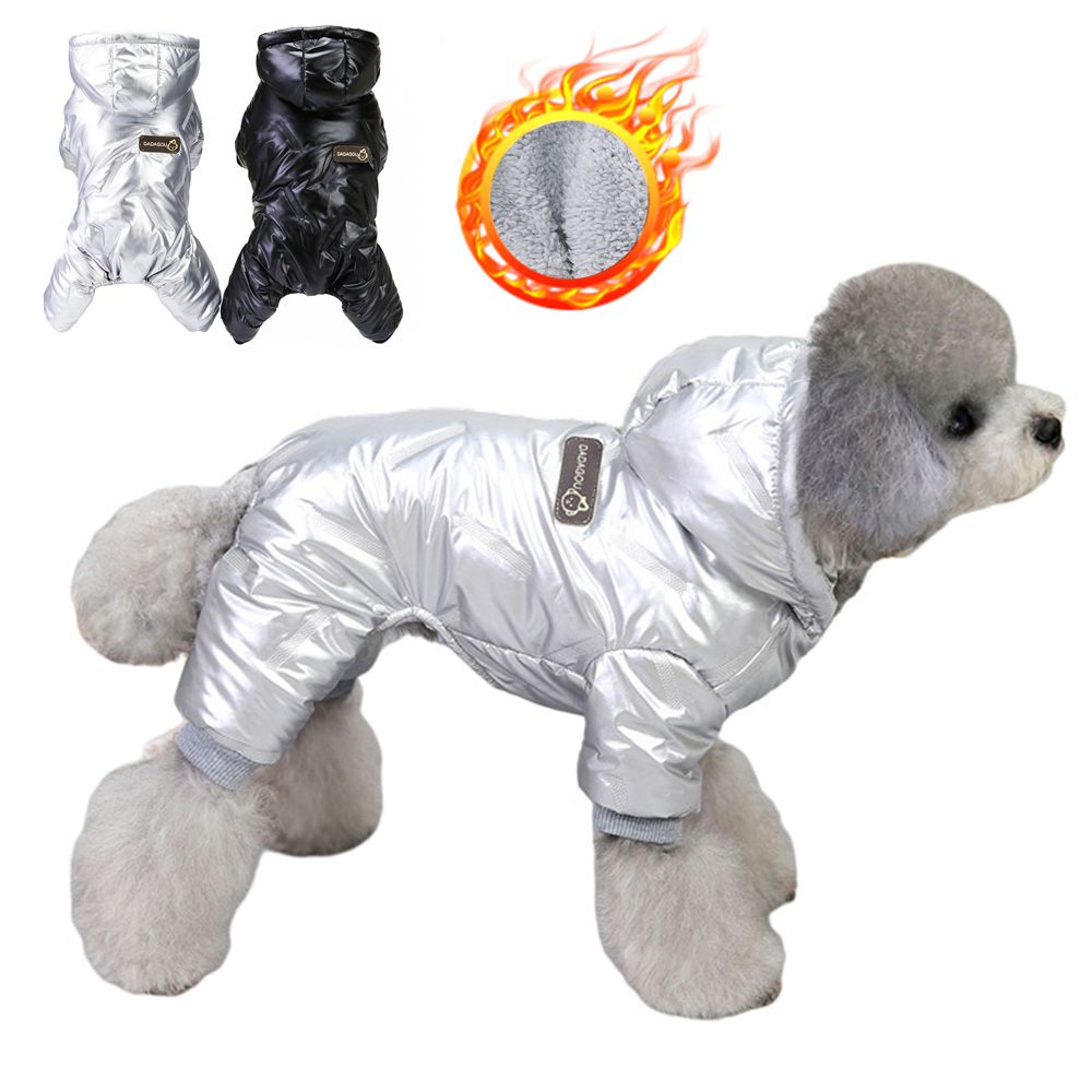 Winter Warm Waterproof Dog Jumpsuit Jacket Coat Yorkie Shih Tzu Poodle Outfits