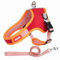 Suede Dog Harness and Leash Set - Reflective Saddle Vest Style Chest Strap Wholesale