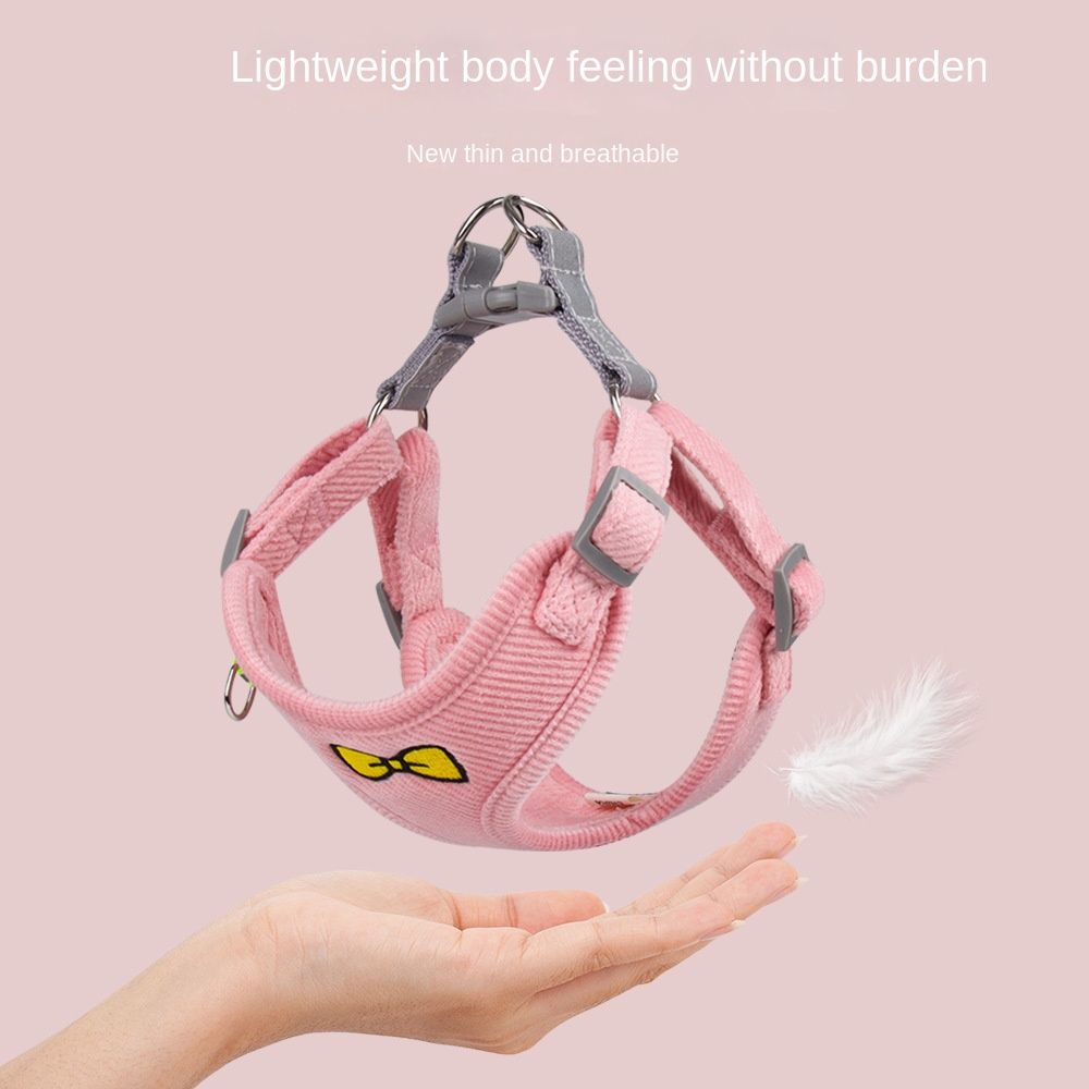 Dog Harnesses and Dog Leash Set; Pet Traction Rope Vest Chest Strap Reflective Walking Rope Wholesale