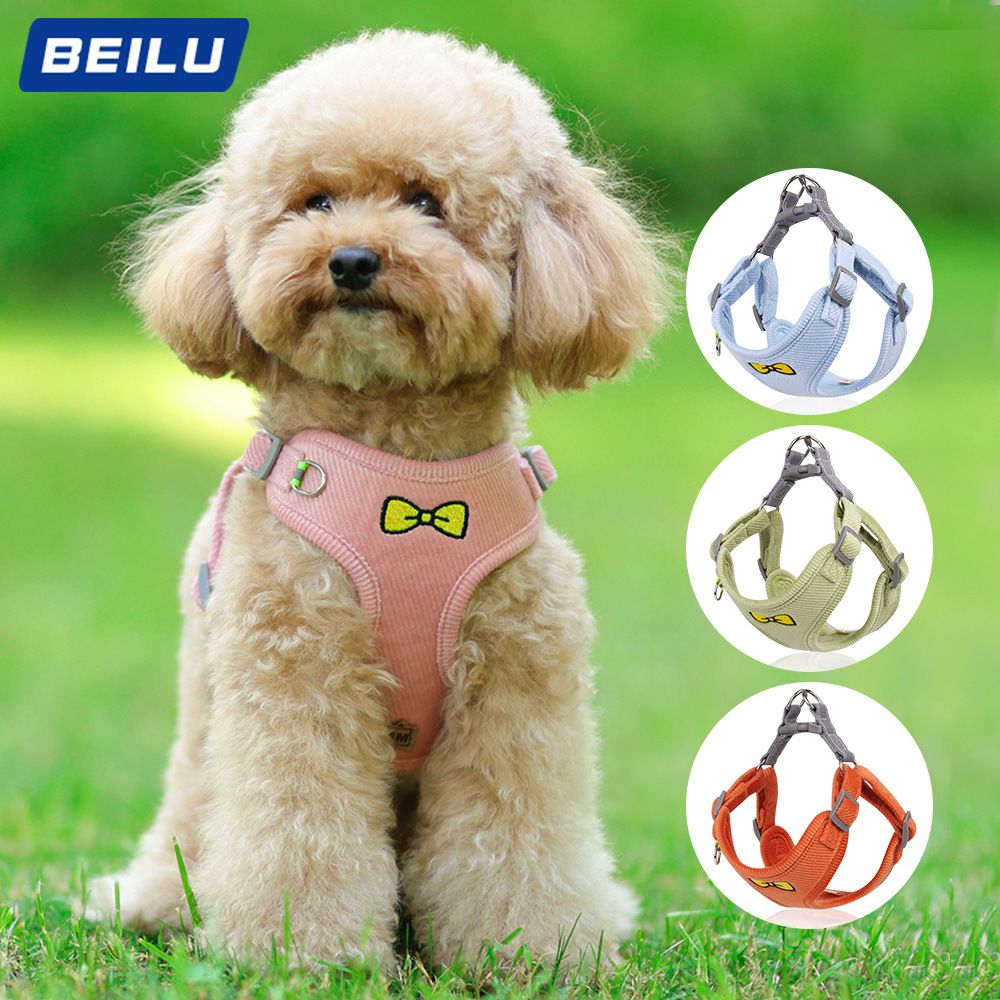 Dog Harnesses and Dog Leash Set; Pet Traction Rope Vest Chest Strap Reflective Walking Rope Wholesale