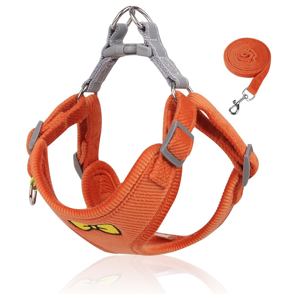 Dog Harnesses and Dog Leash Set; Pet Traction Rope Vest Chest Strap Reflective Walking Rope Wholesale