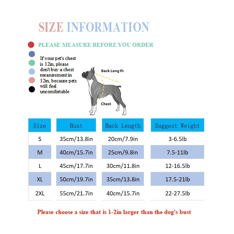 Letter Pattern Breathable Pet T-Shirts for Dogs & Cats