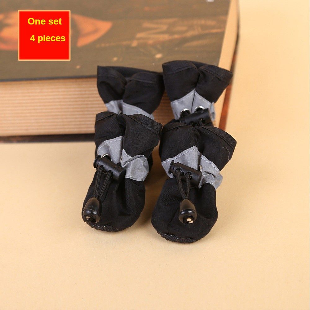 4pcs Waterproof Pet Dog Shoes Anti-slip Boots Puppy Cat Socks Botas