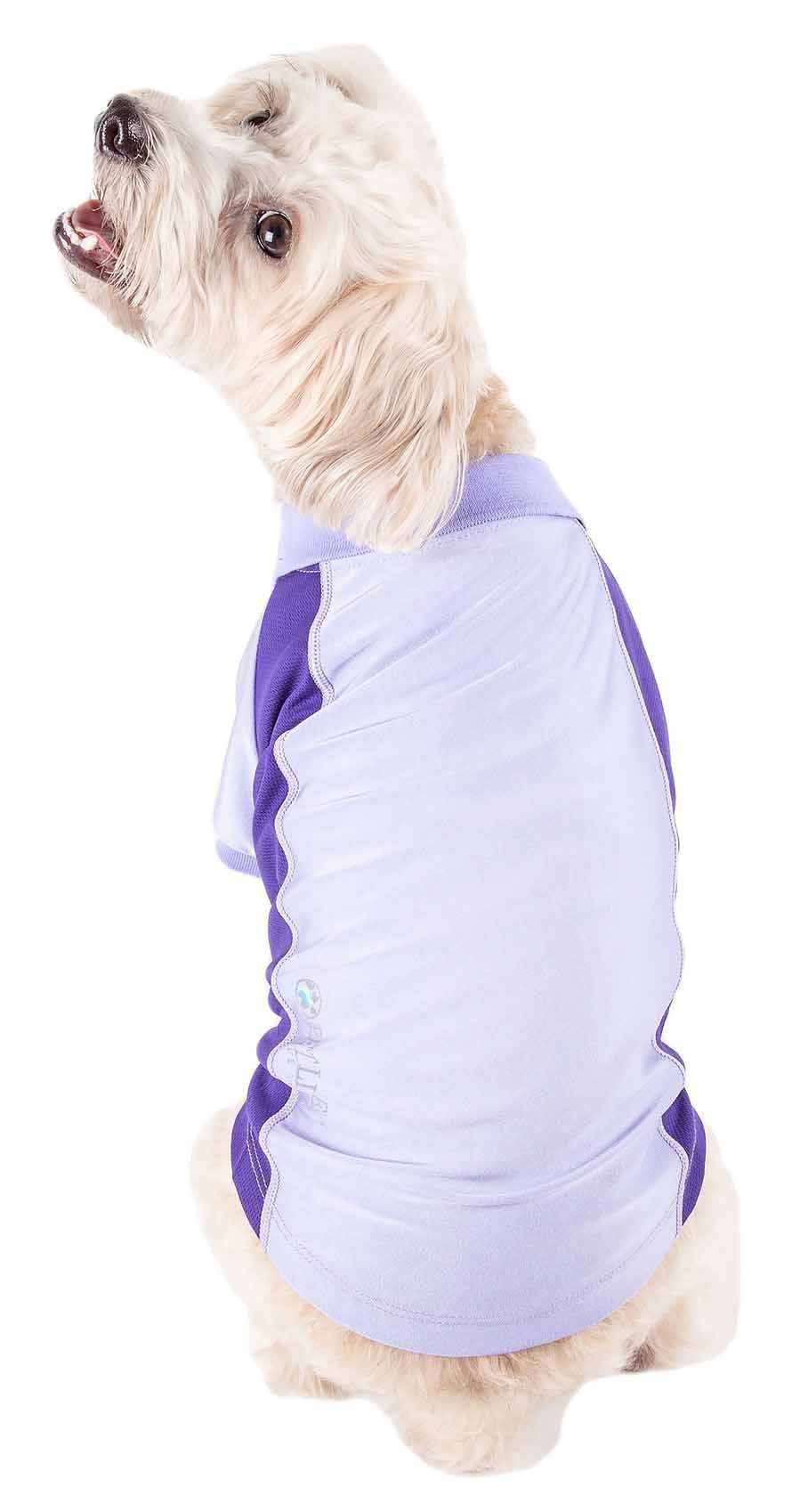 Pet Life Active 'Barko Pawlo' Relax-Stretch Wick-Proof Performance Dog Polo
