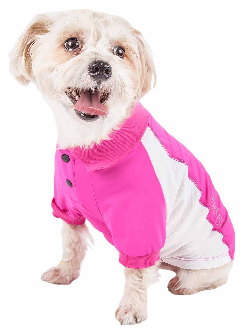 Pet Life Active 'Barko Pawlo' Relax-Stretch Wick-Proof Performance Dog Polo