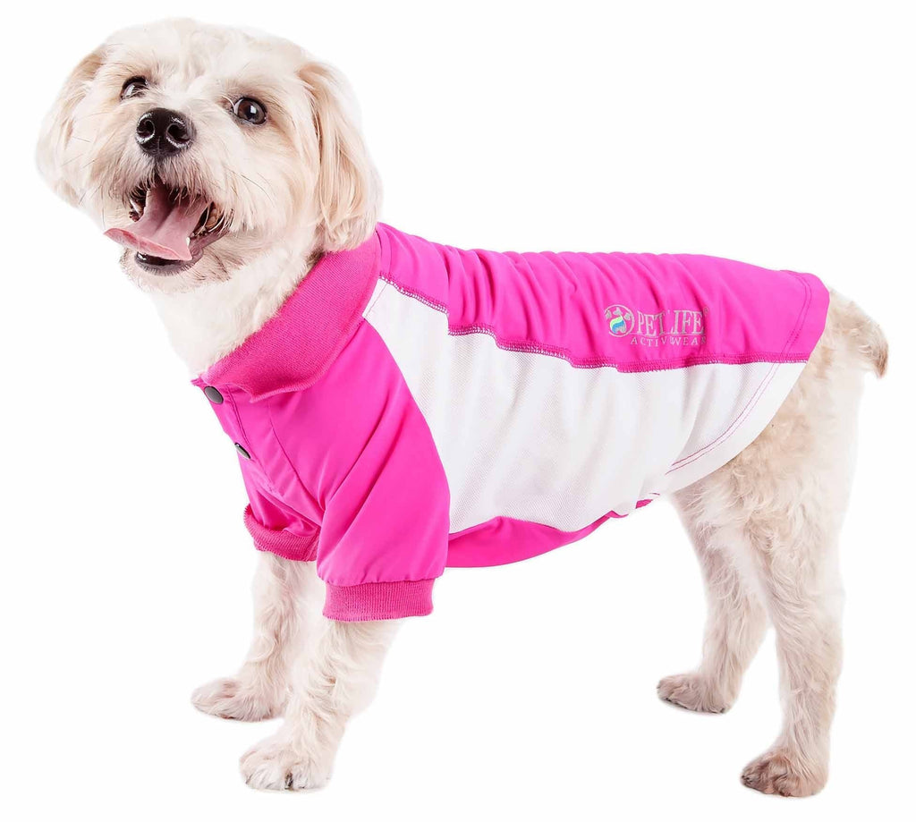 Pet Life Active 'Barko Pawlo' Relax-Stretch Wick-Proof Performance Dog Polo