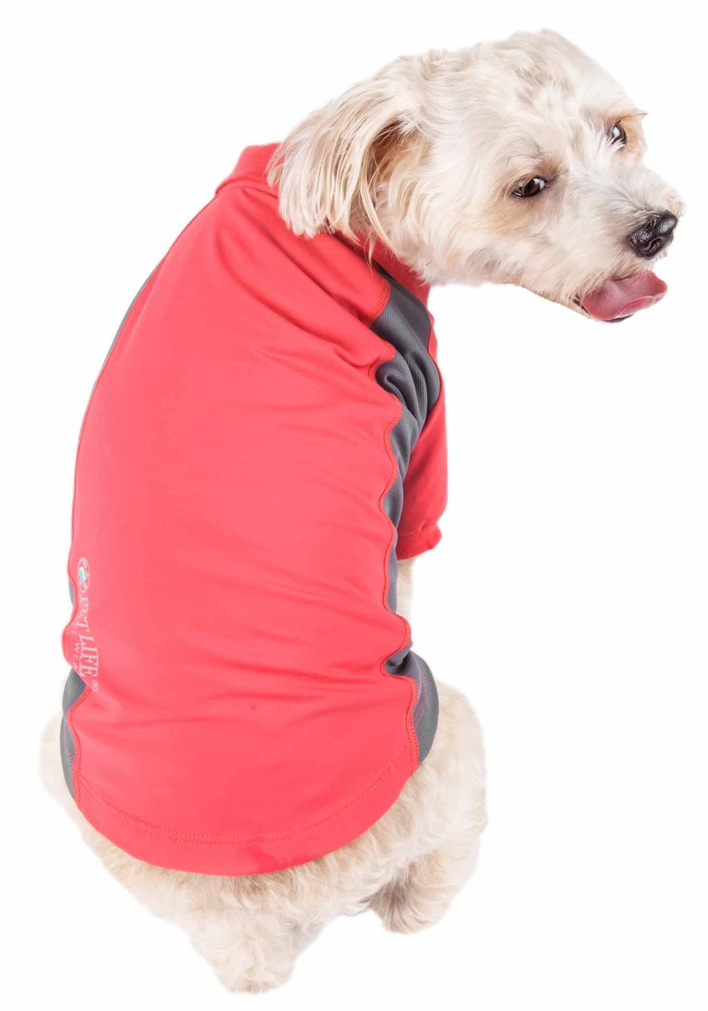 Pet Life Active 'Barko Pawlo' Relax-Stretch Wick-Proof Performance Dog Polo