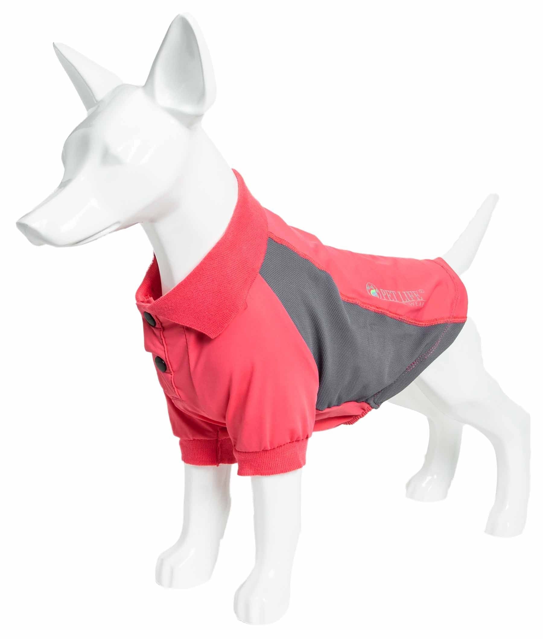 Pet Life Active 'Barko Pawlo' Relax-Stretch Wick-Proof Performance Dog Polo