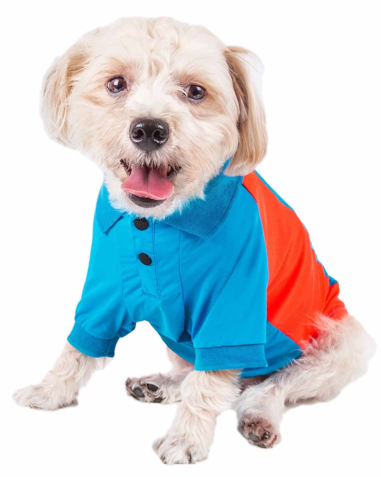 Pet Life Active 'Barko Pawlo' Relax-Stretch Wick-Proof Performance Dog Polo
