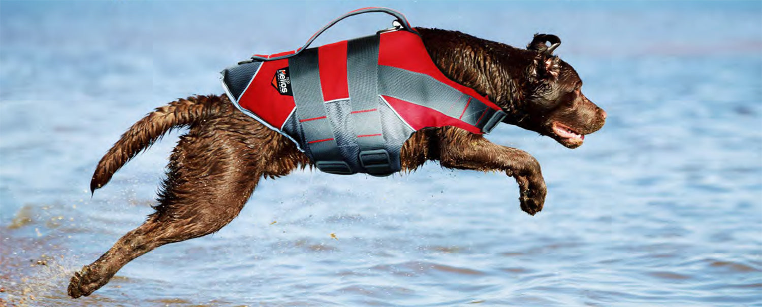Helios Splash-Explore Outer Performance 3M Reflective and Adjustable Buoyant Dog Harness and Life Jackett