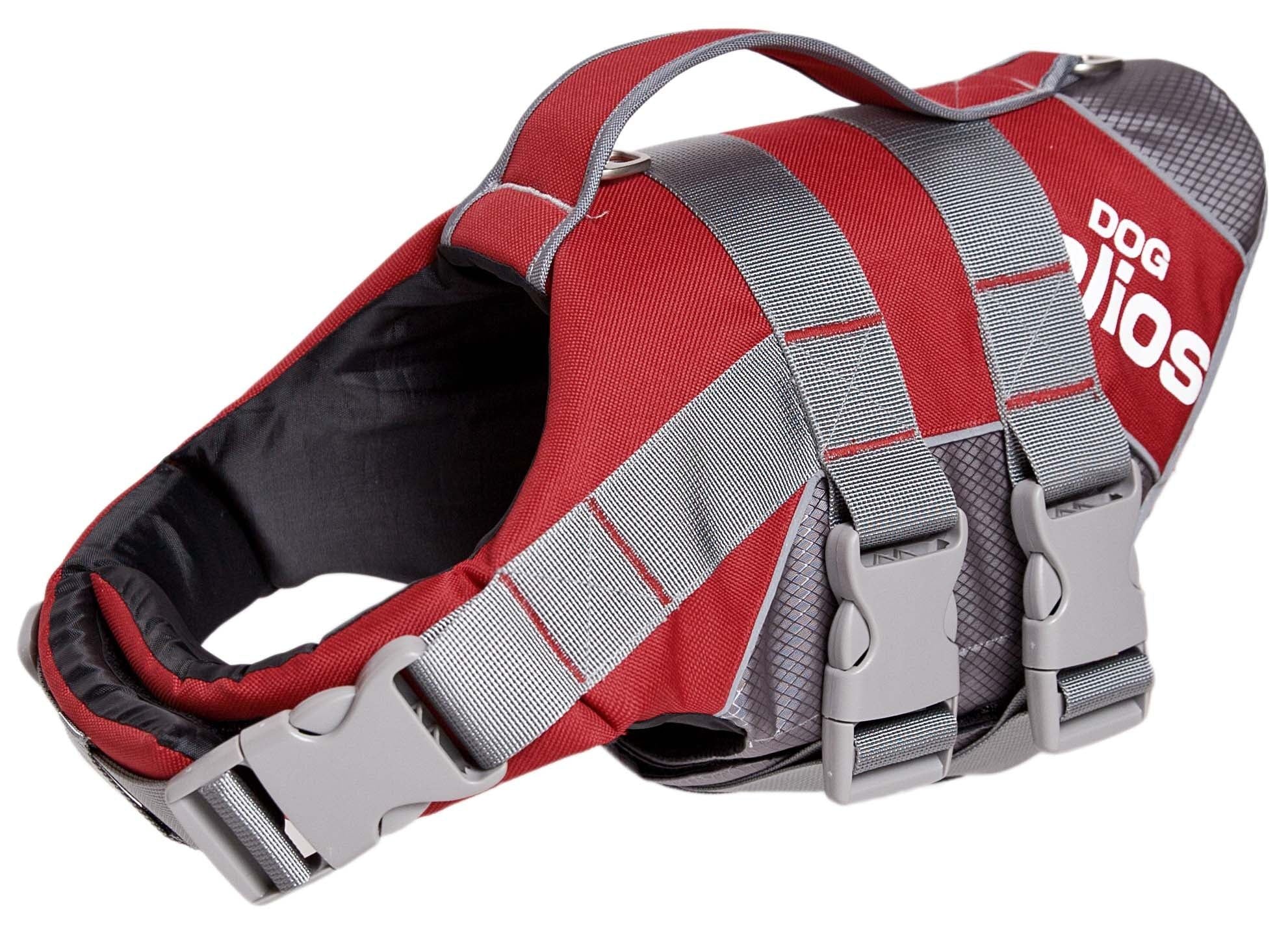 Helios Splash-Explore Outer Performance 3M Reflective and Adjustable Buoyant Dog Harness and Life Jackett