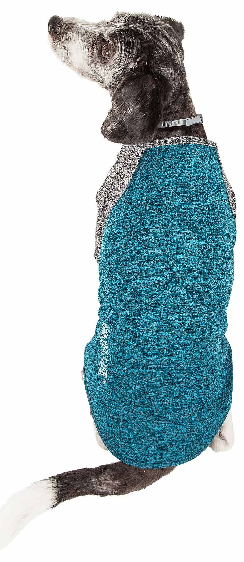 Pet Life Active 'Hybreed' 4-Way Stretch Two-Toned Performance Dog T-Shirt
