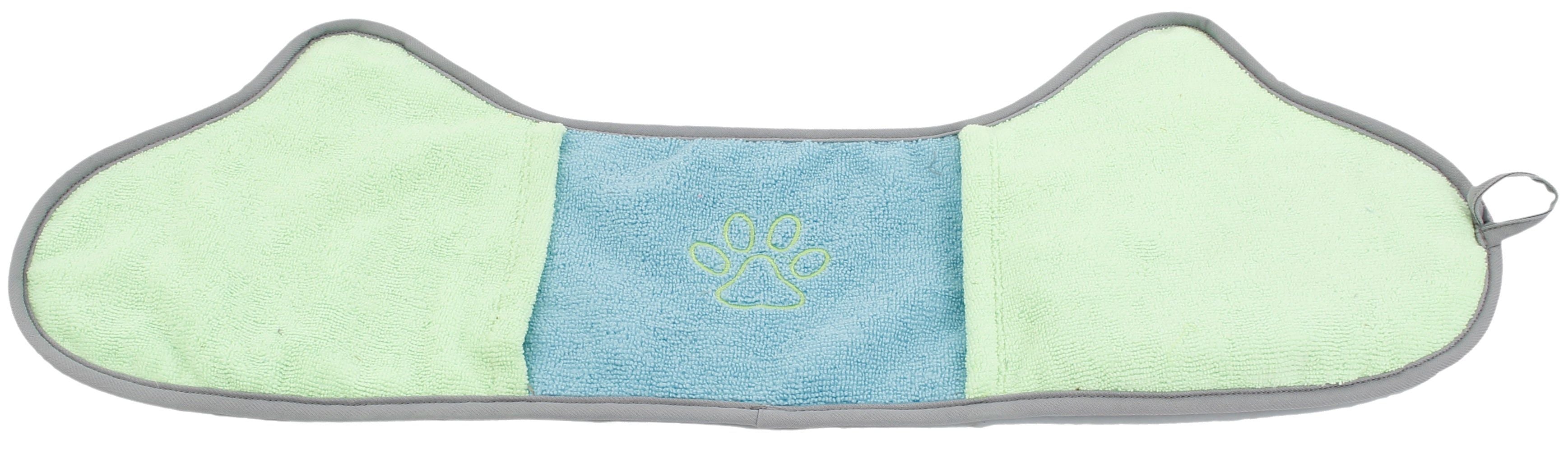 Pet Life 'Bryer' 2-in-1 Hand-Inserted Microfiber Grooming Towel and Brush