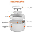 2.5L 84.54OZ Smart Pet Drinking Fountain with LED Light 7