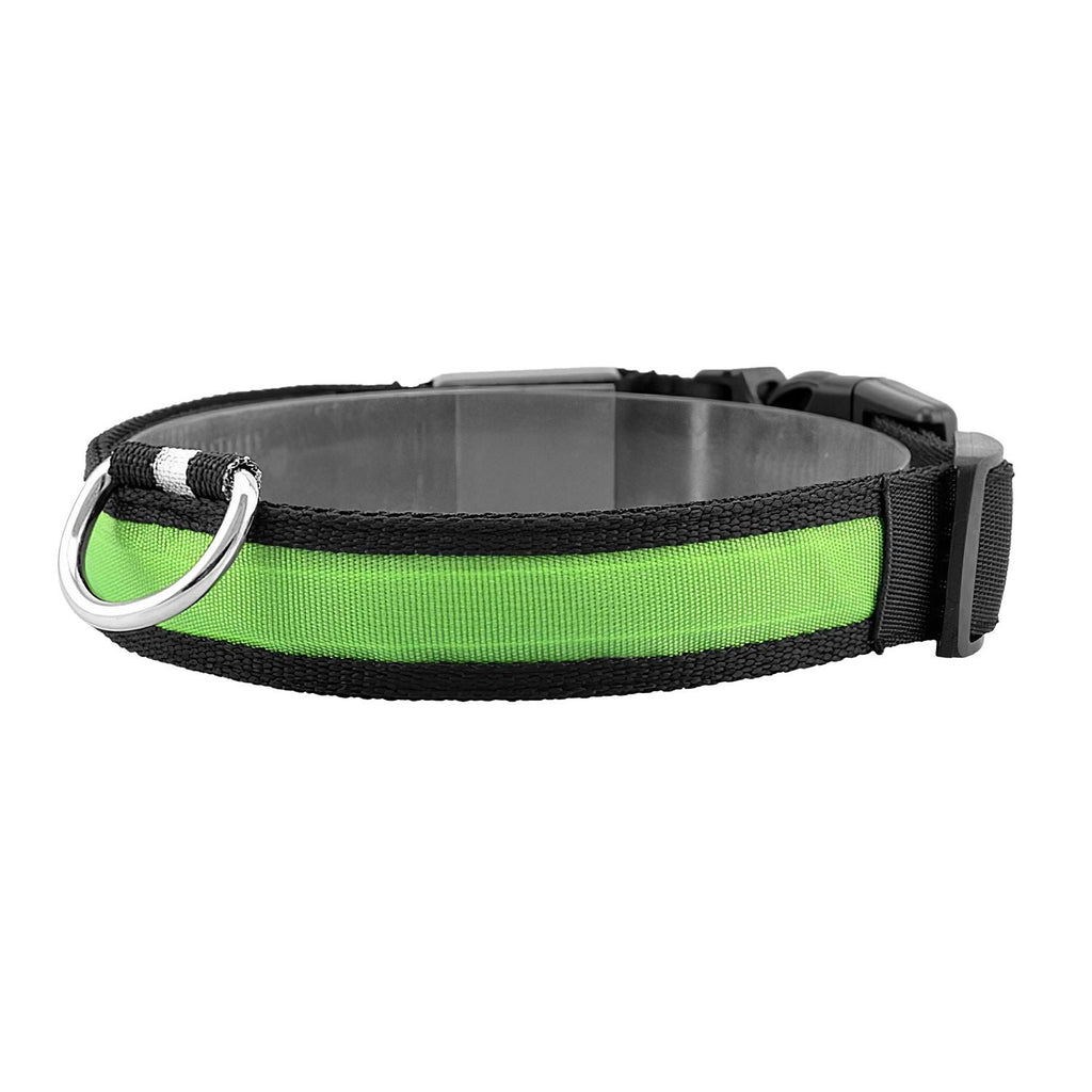 LED Dog Collar USB Rechargeable Adjustable Night Safety Flashing Luminous Light up
