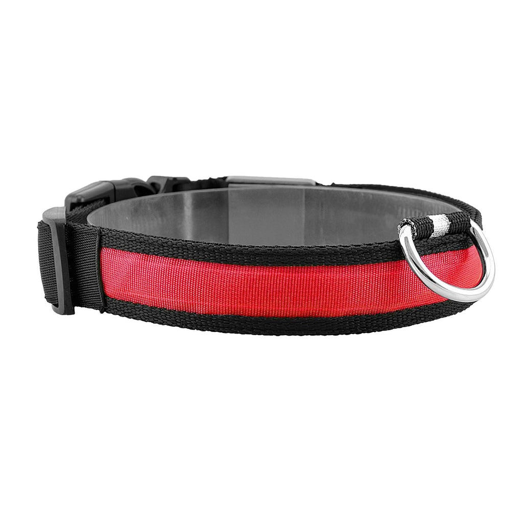 LED Dog Collar USB Rechargeable Adjustable Night Safety Flashing Luminous Light up