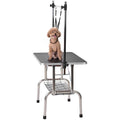 36" Professional Folding Heavy Duty Stainless Steel Grooming Table with Arm, Noose &