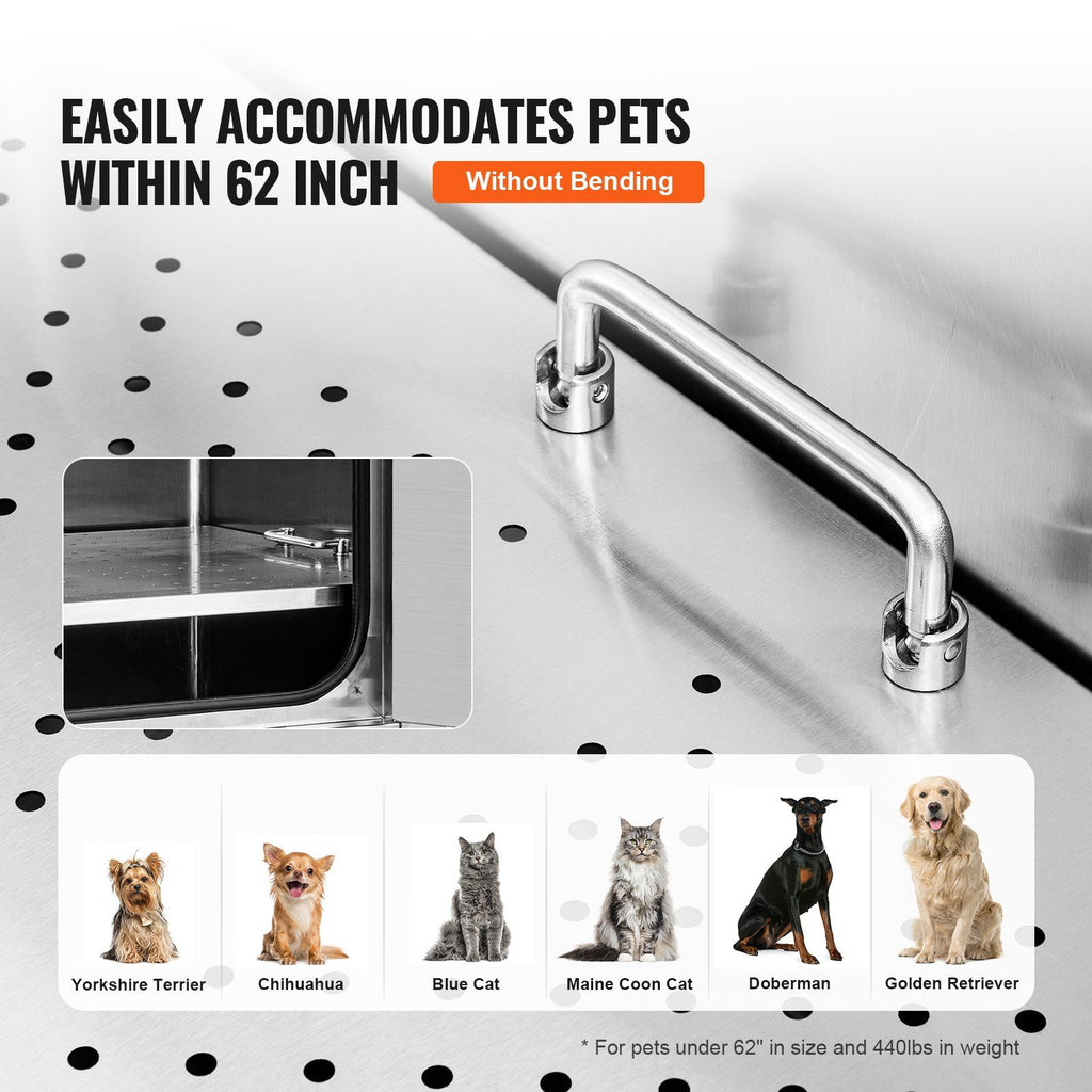 VEVOR 62" Pet Dog Bathing Station w/Ramp, Professional
