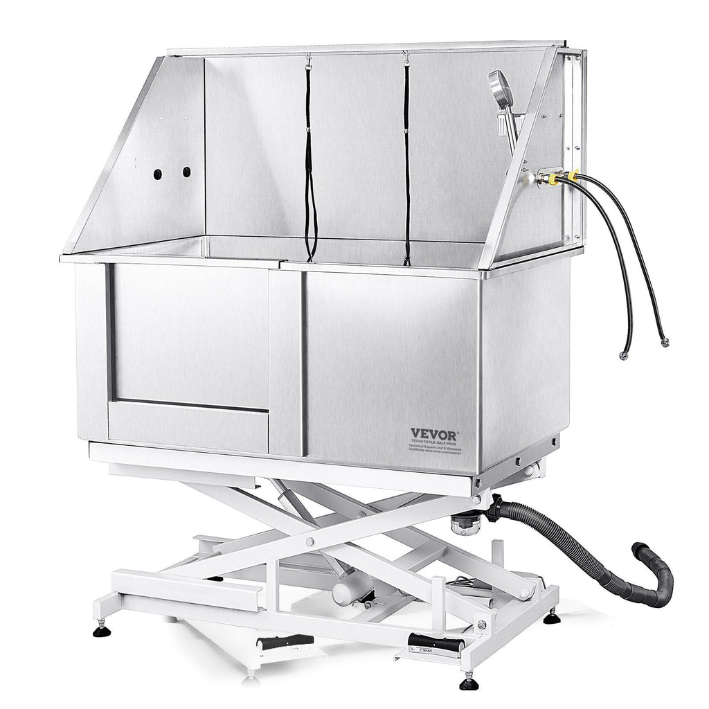 VEVOR 50" Pet Dog Bathing Station Electric Height Adjustment, Professional Stainless